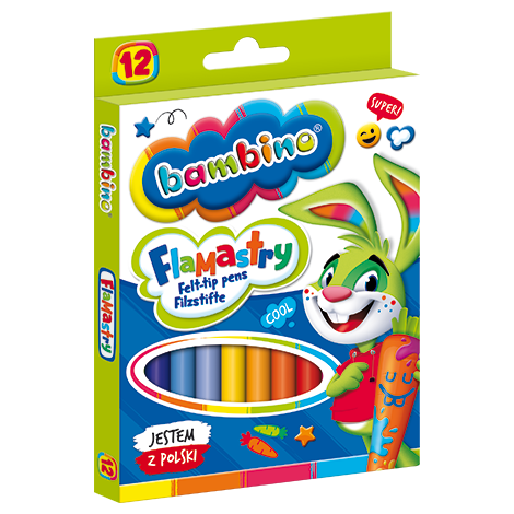 Pisaki Bambino, 12 kolorów - 5